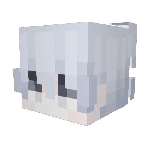 ybHTT Minecraft avatar head, 3D render