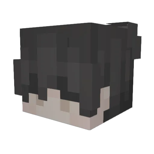 ybSoul Minecraft avatar head, 3D render