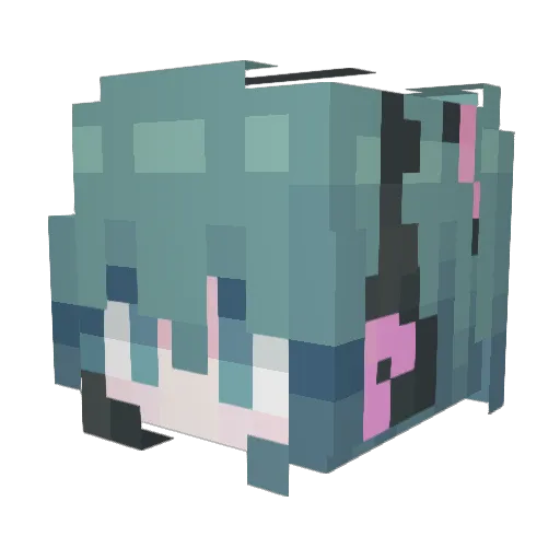 ybaa66 Minecraft avatar head, 3D render