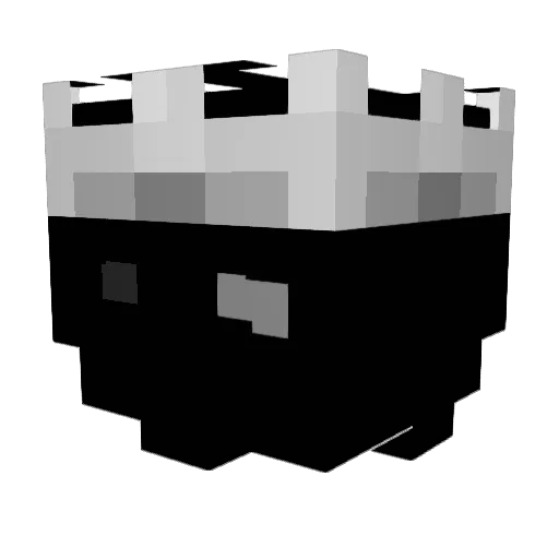 ybaranov Minecraft avatar head, 3D render