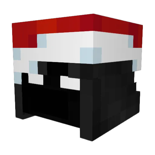 ybdv1d Minecraft avatar head, 3D render