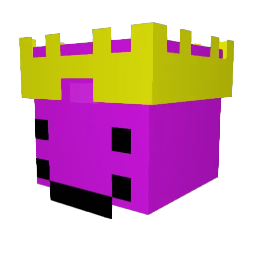 ybgdra Minecraft avatar head, 3D render