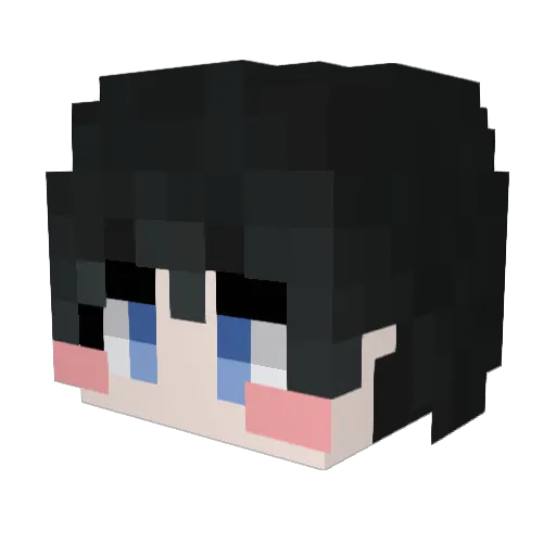 yblee13 Minecraft avatar head, 3D render