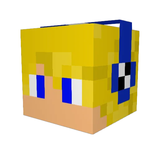 ybok Minecraft avatar head, 3D render