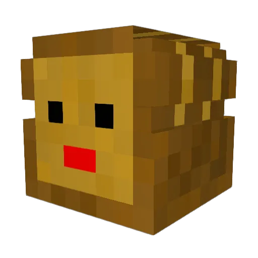 ybs0513 Minecraft avatar head, 3D render