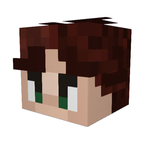 ybsan Minecraft avatar head, 3D render
