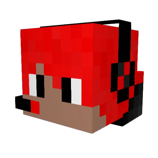 ycaue4i30 Minecraft avatar head, 3D render