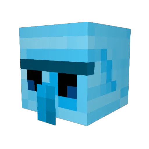 ychoon Minecraft avatar head, 3D render
