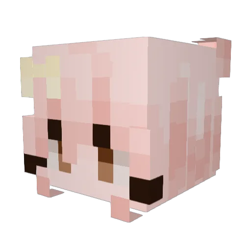 ycndere Minecraft avatar head, 3D render