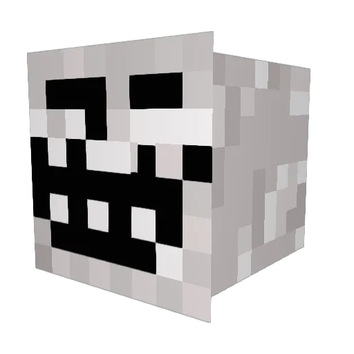 yd8431 Minecraft avatar head, 3D render