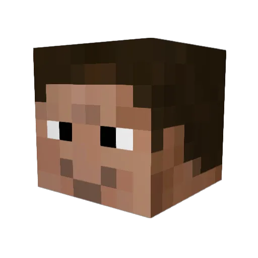 ydAaron Minecraft avatar head, 3D render