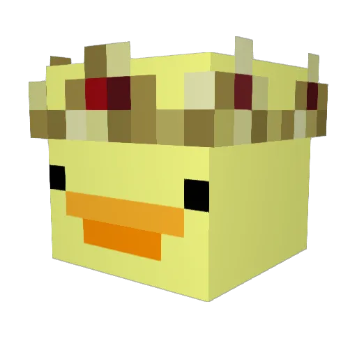 yduera Minecraft avatar head, 3D render