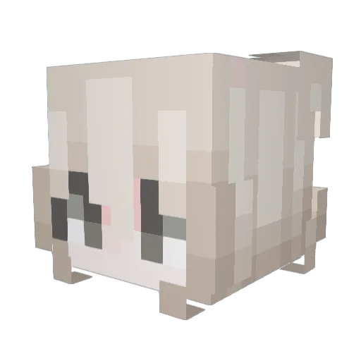 ye6okk Minecraft avatar head, 3D render