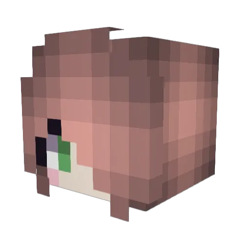 ye9m Minecraft avatar head, 3D render