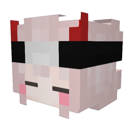 yeLLoee Minecraft avatar head, 3D render