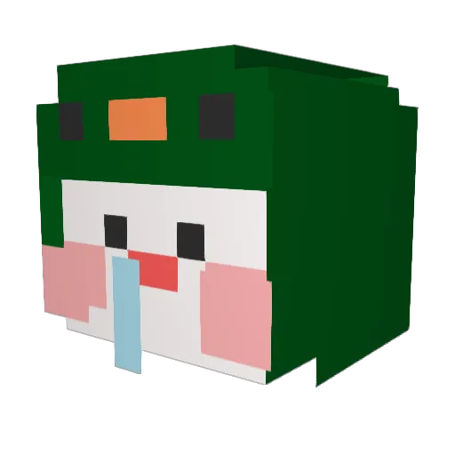 ye_eun12 Minecraft avatar head, 3D render