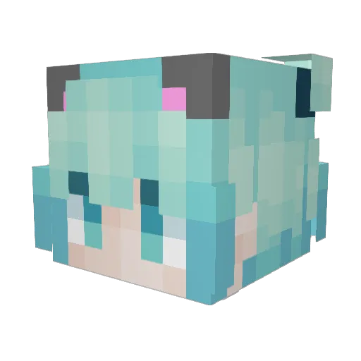 ye_hui_ Minecraft avatar head, 3D render