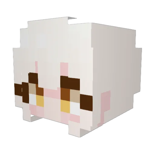 ye_onnn Minecraft avatar head, 3D render