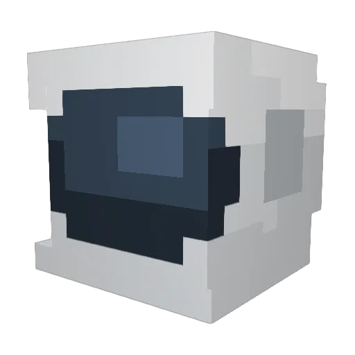 ye_sure Minecraft avatar head, 3D render