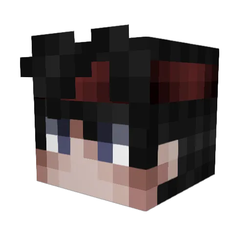 ye_xing Minecraft avatar head, 3D render