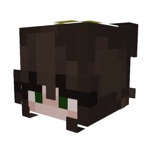 yeah186 Minecraft avatar head, 3D render