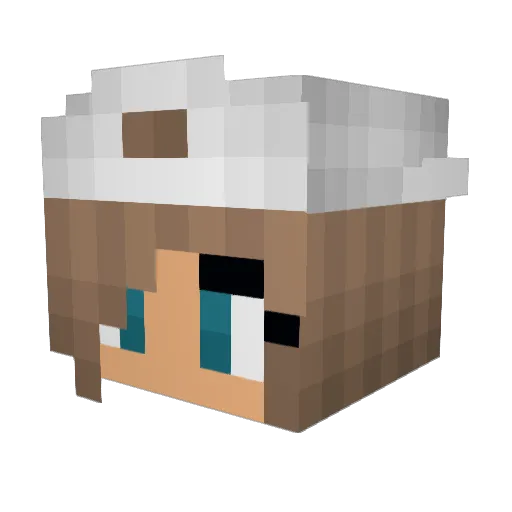 yeah_exactly Minecraft avatar head, 3D render
