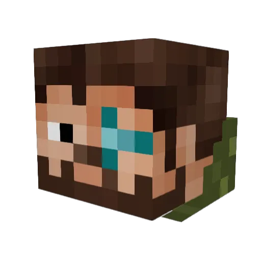yeah_lukas Minecraft avatar head, 3D render