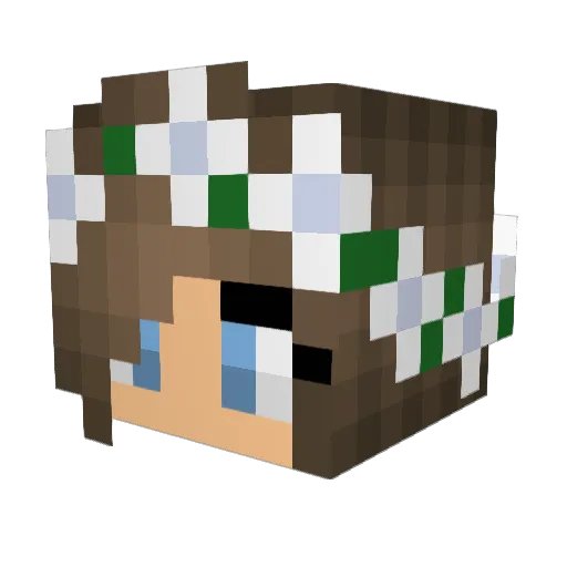 yeahbruzzy Minecraft avatar head, 3D render