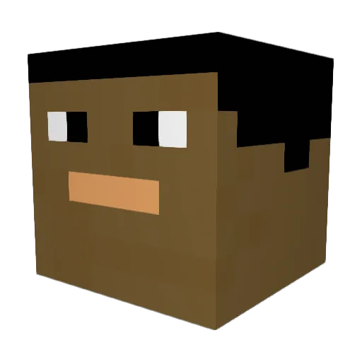 yeahitsmeeeeee Minecraft avatar head, 3D render