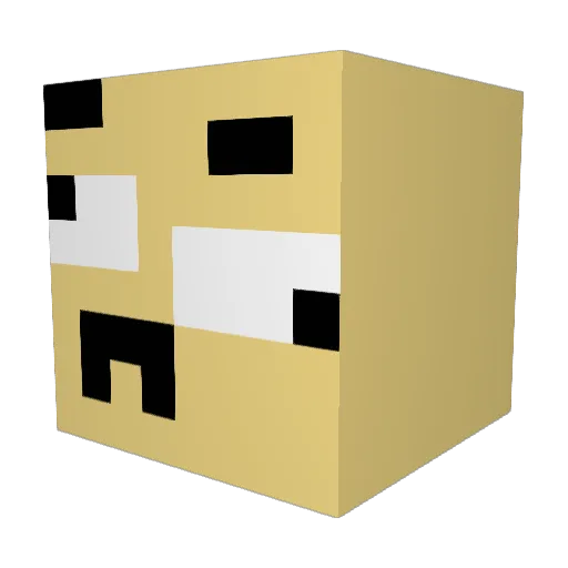 yeahman27 Minecraft avatar head, 3D render
