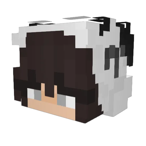 yeahyeahmeg Minecraft avatar head, 3D render