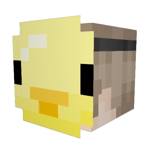 yeaimaawinner Minecraft avatar head, 3D render