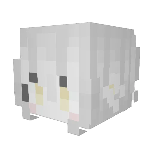 yeane Minecraft avatar head, 3D render