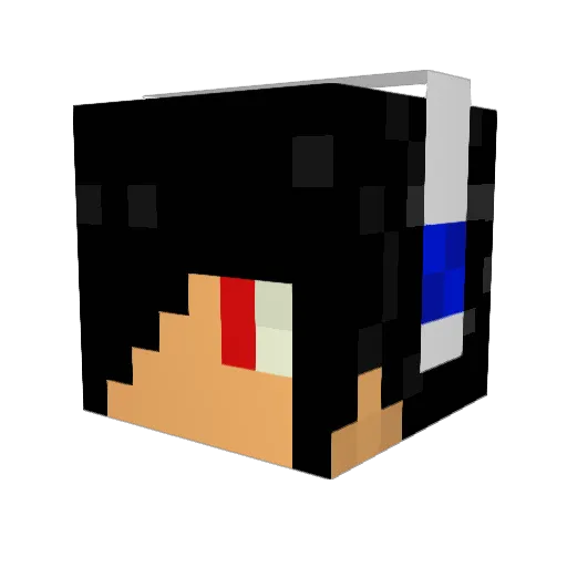 yearim Minecraft avatar head, 3D render