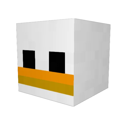 yebin3553 Minecraft avatar head, 3D render