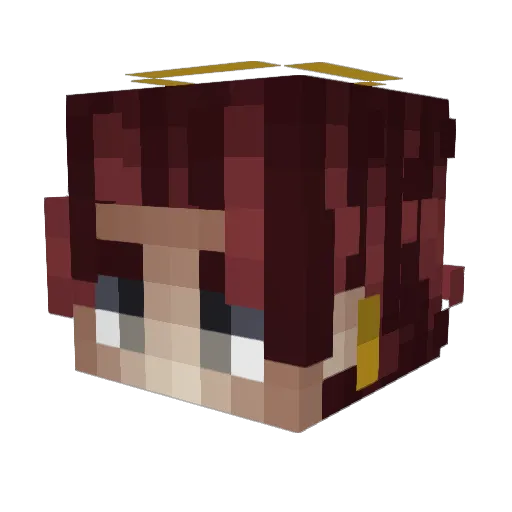 yecen Minecraft avatar head, 3D render