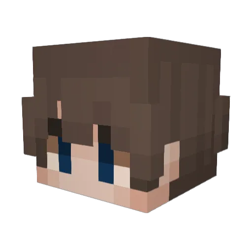 yecir Minecraft avatar head, 3D render