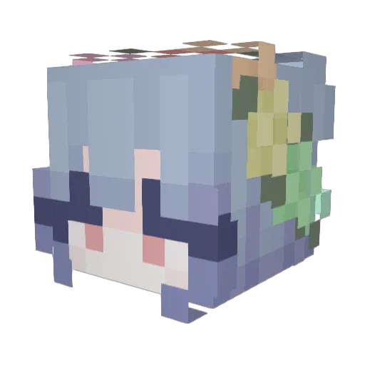 yee_joy Minecraft avatar head, 3D render