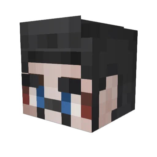 yeeeegooo Minecraft avatar head, 3D render