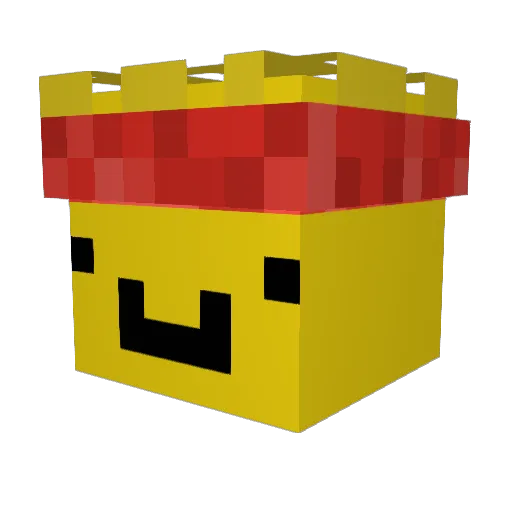 yeeetATM Minecraft avatar head, 3D render