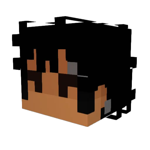 yeehanlover Minecraft avatar head, 3D render