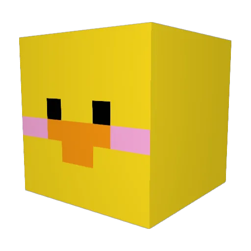 yeeonwoo Minecraft avatar head, 3D render