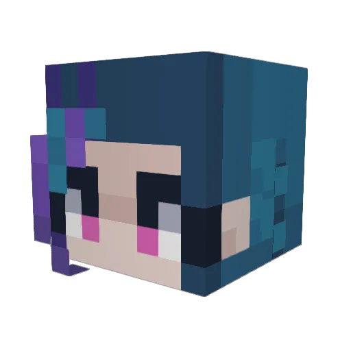 yeetburg Minecraft avatar head, 3D render
