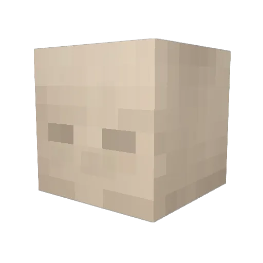 yeetdatbaby Minecraft avatar head, 3D render