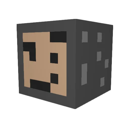 yeetdudeman Minecraft avatar head, 3D render