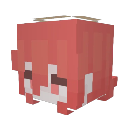 yeeteyz Minecraft avatar head, 3D render