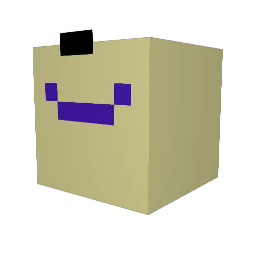 yeetmeat Minecraft avatar head, 3D render