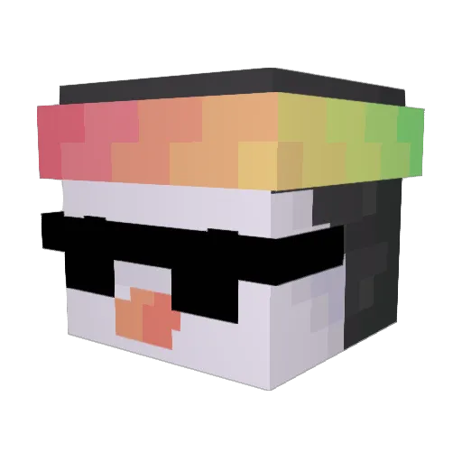 yeetshop Minecraft avatar head, 3D render