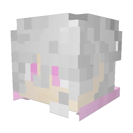 yefour Minecraft avatar head, 3D render