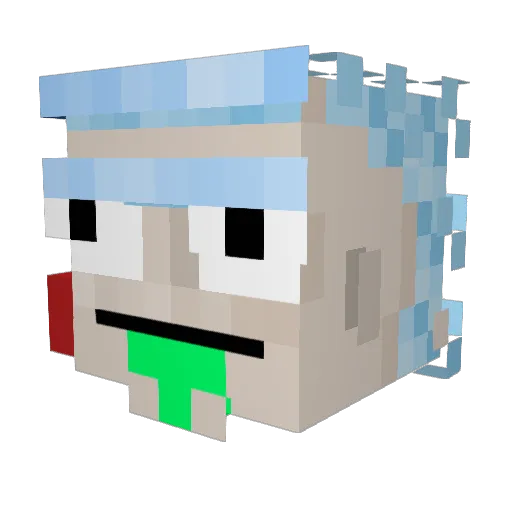 yefri22 Minecraft avatar head, 3D render